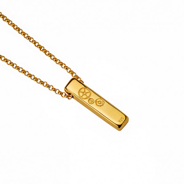 The Baby Bar Necklace - Yellow Gold - Timelapse Co.