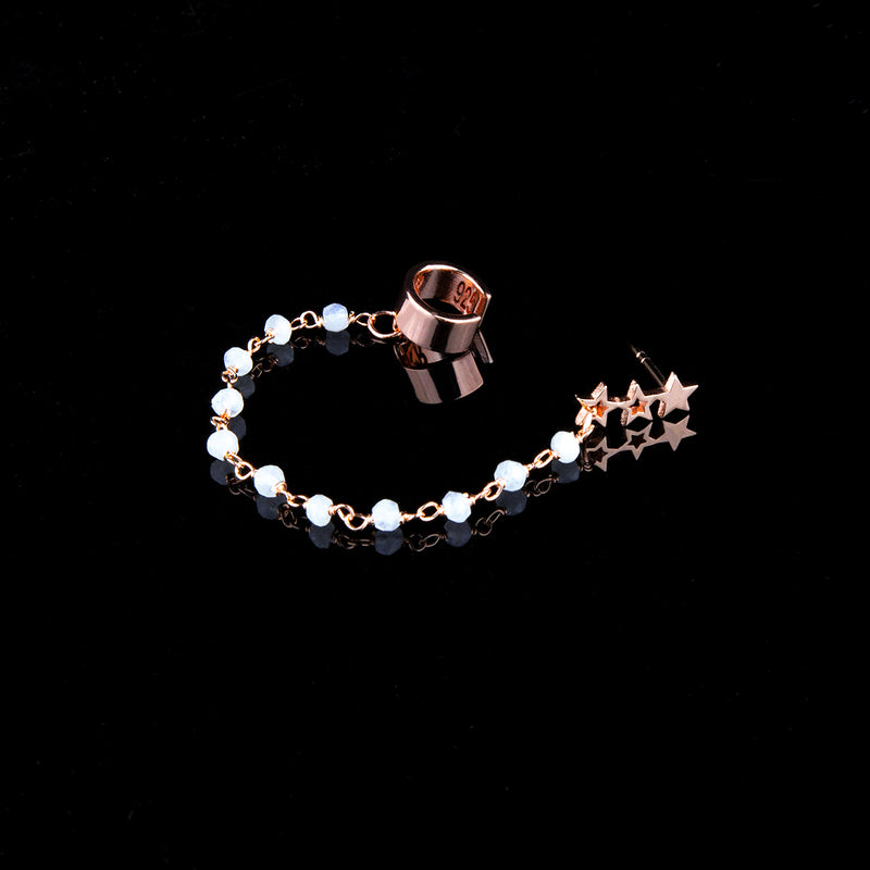 Moonstone Ear Cuff by Kara Royster (Rose Gold) - Timelapse Co.