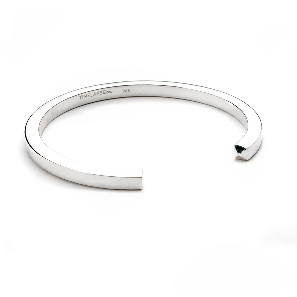 Wide Chunky Silver Bangle Bracelet -  [Video] [Video]