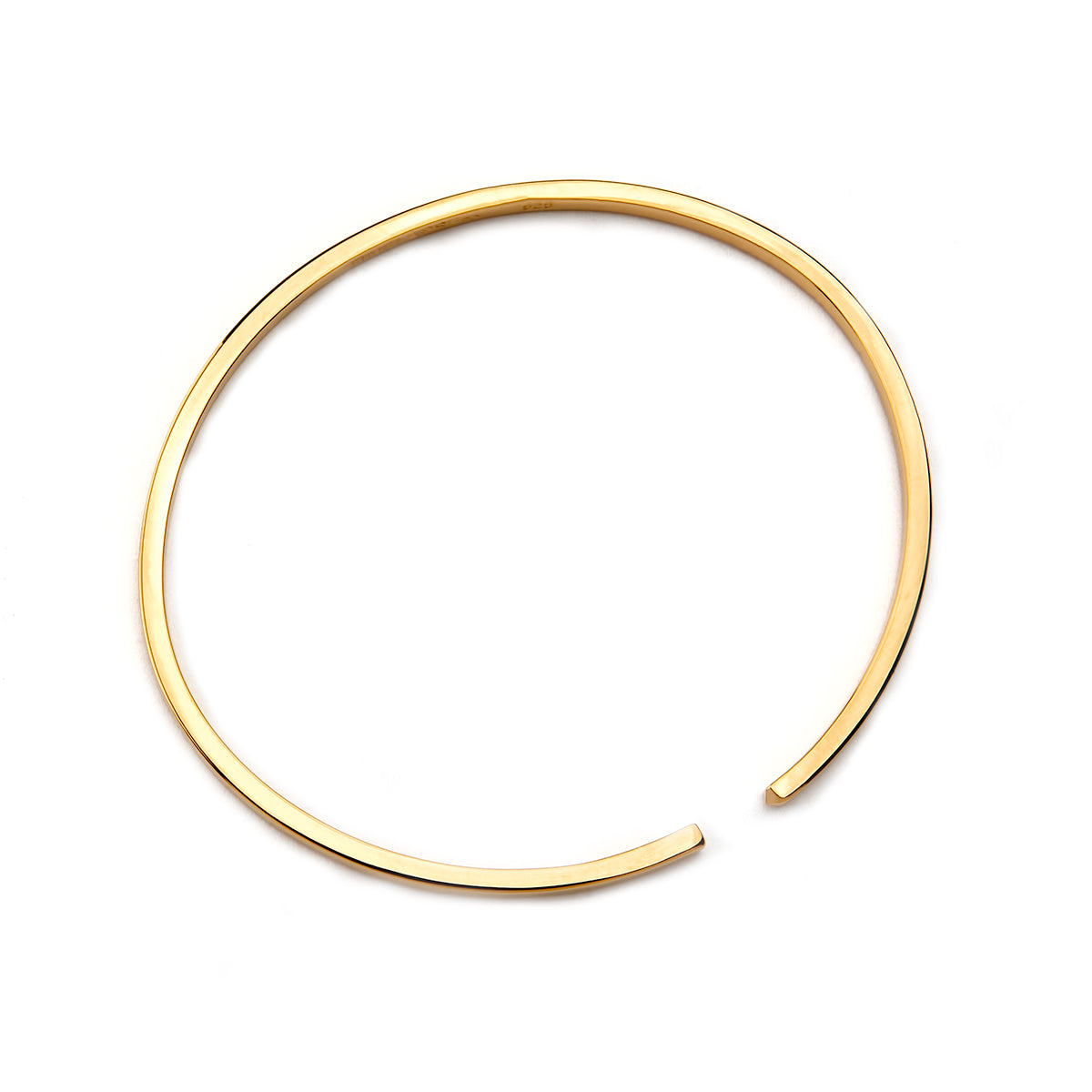 The Circle Bangle - Yellow Gold - Thin– Timelapse Co.