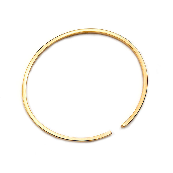 The Circle Bangle - Yellow Gold - Thin - Timelapse Co.